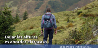 Dejar las alturas es abordar el fracaso Dejar las alturas es abordar el fracaso