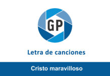Letra Cristo maravilloso Letra Cristo maravilloso