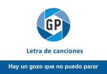 Letra Hay un gozo que no puedo parar Letra Hay un gozo que no puedo parar