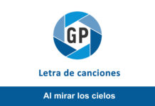 Letra Al mirar los cielos Letra Al mirar los cielos