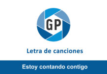 Letra Estoy contando contigo Letra Estoy contando contigo