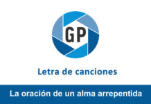 Letra La oración de un alma arrepentida Letra La oración de un alma arrepentida