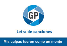 Letra Mis culpas fueron como un monte Letra Mis culpas fueron como un monte