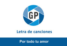 Letra Por todo tu amor Letra Por todo tu amor