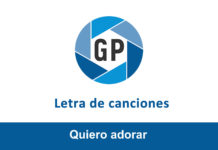 Letra Quiero adorar Letra Quiero adorar