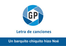 Letra Un barquito chiquito hizo Noé Letra Un barquito chiquito hizo Noé
