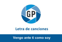 Letra Vengo ante ti como soy Letra Vengo ante ti como soy