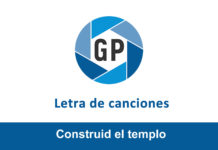 Letra Construid el templo Letra Construid el templo