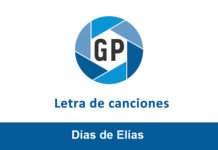 Letra Días de Elías Letra Días de Elías