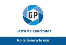 Letra No le temo a la mar Letra No le temo a la mar