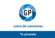 Letra Te prometo Letra Te prometo