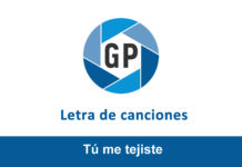 Letra Tú me tejiste Letra Tú me tejiste