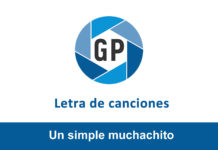Letra Un simple muchachito Letra Un simple muchachito