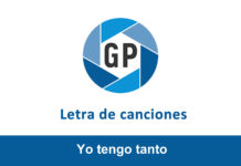 Letra Yo tengo tanto Letra Yo tengo tanto