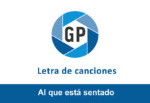 Letra Al que está sentado Letra Al que está sentado