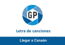 Letra Llegar a Canaán de Ella Cudriz