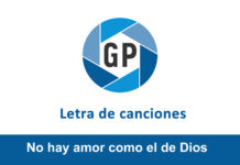 Letra No hay amor como el de Dios Letra No hay amor como el de Dios