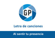 Letra Al sentir tu presencia Letra Al sentir tu presencia