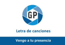 Letra Vengo a tu presencia Letra Vengo a tu presencia