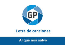 Letra Al que nos salvó Letra Al que nos salvó