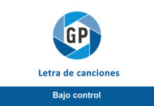 Letra Bajo control de Esther de la Hoz Letra Bajo control de Esther de la Hoz