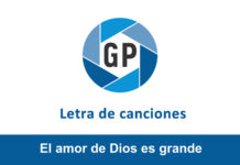 Letra El amor de Dios es grande Letra El amor de Dios es grande