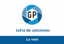 Letra Le veré Letra Le veré