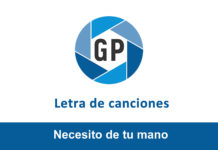 Letra Necesito de tu mano Letra Necesito de tu mano