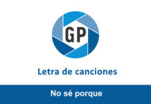 Letra No sé porque Letra No sé porque