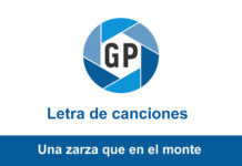 Letra Una zarza que en el monte Letra Una zarza que en el monte